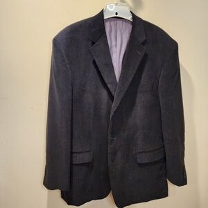 CALVIN KLEIN men's Black Corduroy 100% Cotton blazer size 44R